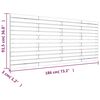 vidaXL T&ecirc;te de lit murale Blanc 186x3x91,5 cm Bois massif de pin