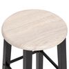 vidaXL Tabourets de bar lot de 2 noir MDF