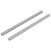 vidaXL Barres filet&eacute;es 2 pc Argent&eacute; M6 x 120 mm M&eacute;tал