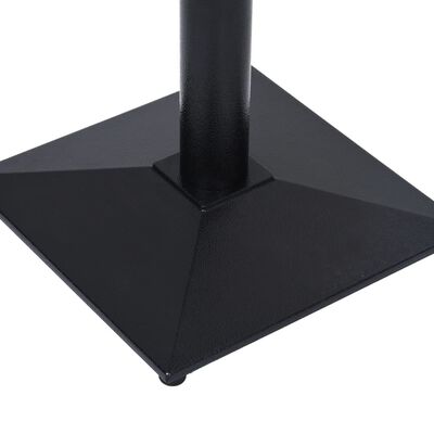 vidaXL Pied de table de bistro Noir 41x41x72 cm Fonte