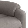 vidaXL Fauteuil de massage inclinable Taupe Tissu