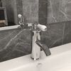 vidaXL Robinet de lavabo de salle de bain Finition chrom&eacute;e 130x180 mm