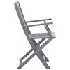 vidaXL Chaises pliables d'ext&eacute;rieur lot de 4 et coussins Bois d'acacia