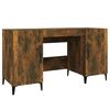 vidaXL Bureau Ch&ecirc;ne fum&eacute; 140x50x75 cm Bois d'ing&eacute;nierie
