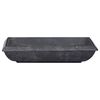 vidaXL Lavabo Noir 50x35x10 cm Marbre