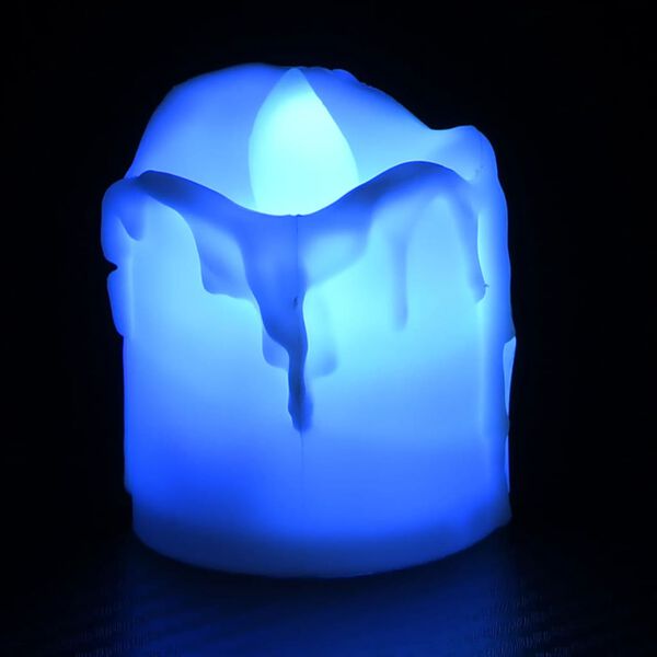 vidaXL Bougies &eacute;lectriques sans flamme &agrave; LED color&eacute;es 24 pcs
