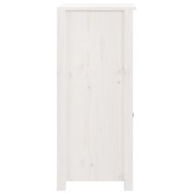 vidaXL Buffet blanc 40x35x80 cm bois massif de pin