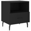 vidaXL Tables de chevet 2 pcs noir 40x35x47,5 cm bois d&rsquo;ing&eacute;nierie