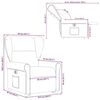 vidaXL Fauteuil inclinable &eacute;lectrique rouge bordeaux tissu