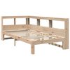 vidaXL Lit biblioth&egrave;que sans matelas 75x190 cm bois de pin massif