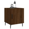 vidaXL Tables de chevet 2pcs ch&ecirc;ne marron 40x40x50cm bois d'ing&eacute;nierie