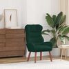 vidaXL fauteuil Vert fonc&eacute; 69 x 74 x 93 cm Velours