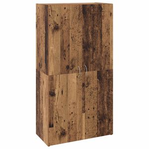 vidaXL Cabinet de Bureau Ch&ecirc;ne noir 60 x 32 x 115 cm Bois d'ing&eacute;nierie