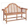 vidaXL Banc de jardin et coussin anthracite 120 cm Bois de teck massif
