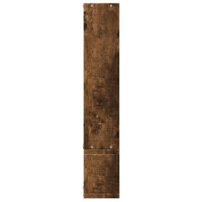 vidaXL Étagère murale chêne fumé 96x12x64 cm bois d'ingénierie