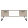 Homemania Meuble TV Almira 120x35x50 cm Bois et noir