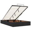 vidaXL Lit ottoman avec matelas noir 120x190 cm tissu