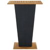 vidaXL Ensemble de bar de jardin 5 pcs et coussins R&eacute;sine tress&eacute;e Noir