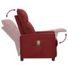vidaXL Fauteuil de massage Rouge bordeaux Tissu