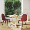 vidaXL Chaises &agrave; manger lot de 2 rouge bordeaux tissu