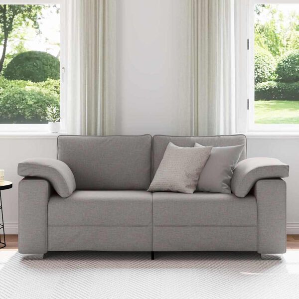vidaXL Canap&eacute; 140cm Taupe tissu
