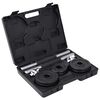 vidaXL Ensemble d'halt&egrave;res 19 pcs 15 kg Fonte