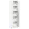 vidaXL Armoire avec &eacute;tag&egrave;re Blanc 55 x 25 x 189 cm Bois d'ing&eacute;nierie