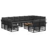 vidaXL Ensemble de canap&eacute;s d'ext&eacute;rieur 13 pc Noir et Gris fonc&eacute;