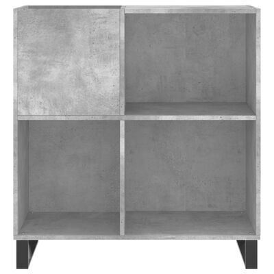 vidaXL Armoire à disques gris béton 84,5x38x89 cm bois d'ingénierie