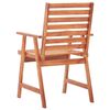 vidaXL Chaises &agrave; manger d'ext&eacute;rieur lot de 2 et coussins Acacia massif