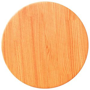 vidaXL Dessus de table rond cire marron &Oslash;30x2,5 cm bois de pin massif