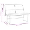 vidaXL Banc Marron 100x75x76 cm Similicuir
