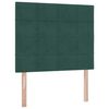 vidaXL Lit avec rangement et matelas Vert fonc&eacute; 120 x 200 cm Velours