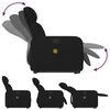 vidaXL Fauteuil de massage inclinable Noir Tissu
