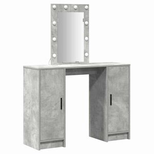 vidaXL Table de Toilette Gris clair 102 x 33 x 135 cm