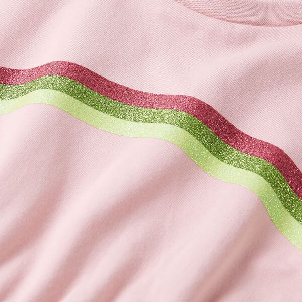 Robe pour enfants avec cordon de serrage rose clair 128