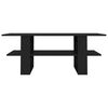 vidaXL Table basse noir 110x55x42 cm bois d'ing&eacute;nierie