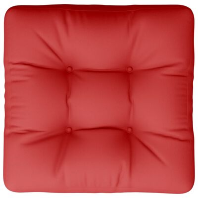 vidaXL Coussin de palette rouge 60x60x12 cm tissu