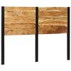vidaXL T&ecirc;te de lit 140 cm bois massif d'acacia et fer