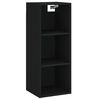 vidaXL Buffet haut Noir 34,5x34x180 cm Bois d'ing&eacute;nierie