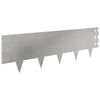 vidaXL Bordure de Pelouse 20 pc 100 x 30 cm Acier Argent&eacute;