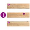 vidaXL Marches d'escalier 16 pcs non trait&eacute; bois de ch&ecirc;ne massif