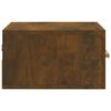 vidaXL Tables de chevet murales 2 pcs ch&ecirc;ne fum&eacute; 35x35x20 cm