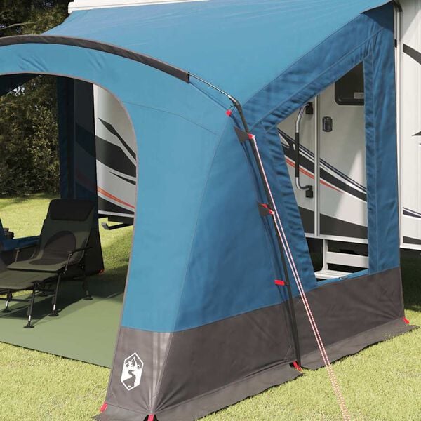 vidaXL Tente Caravane avec toit avec stockage Bleu 410 x 275 x 245 cm