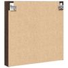 vidaXL Armoire &agrave; vitrine ch&ecirc;ne marron 60x8,5x58 cm bois d'ing&eacute;nierie