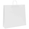 vidaXL Sacs en papier 250 pcs avec poign&eacute;es blanc 54x15x49 cm