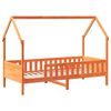vidaXL Cadre de lit d'enfants forme de maison sans matelas pin