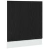 vidaXL Panneau de lave-vaisselle Lyon en ch&ecirc;ne noir 60x1,5x67 cm