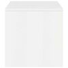 vidaXL Meuble TV Blanc brillant 100 x 40 x 40 cm Agglom&eacute;r&eacute;