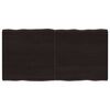 vidaXL Dessus de table bois massif trait&eacute; bordure assortie